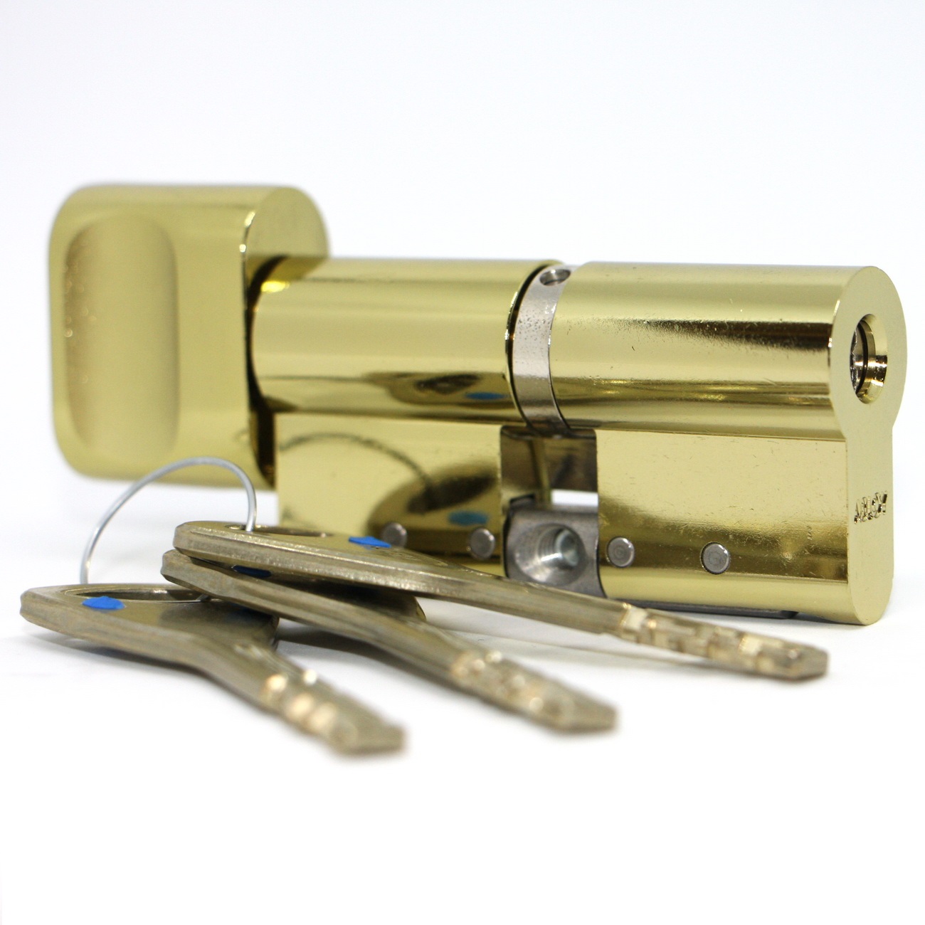 CY 323 N  satin brass/ цилиндр ключ+поворотная кнопка от производителя Аблой