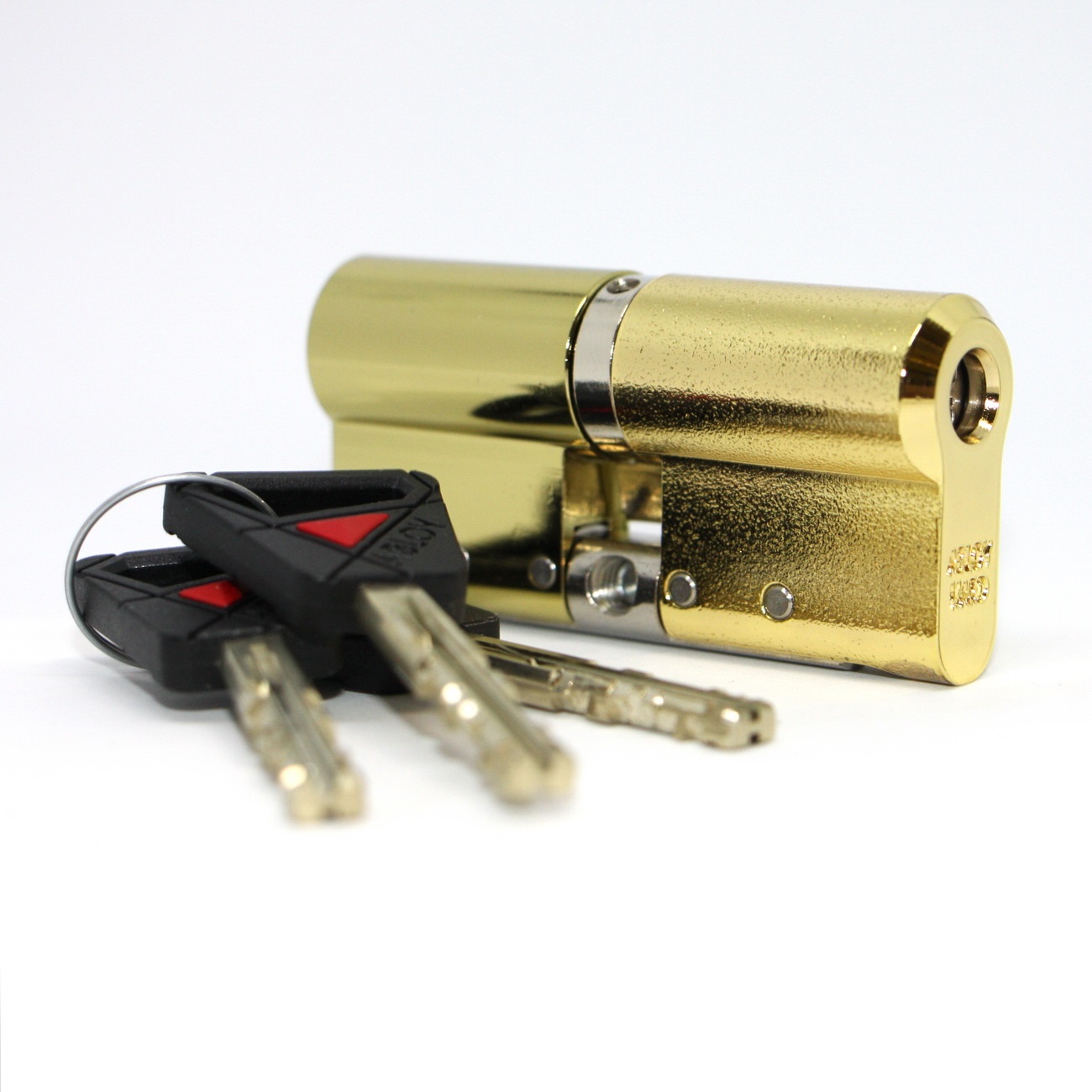 CY 332 U  bright brass/ цилиндр ключ+ключ (закаленная сталь) от производителя Аблой
