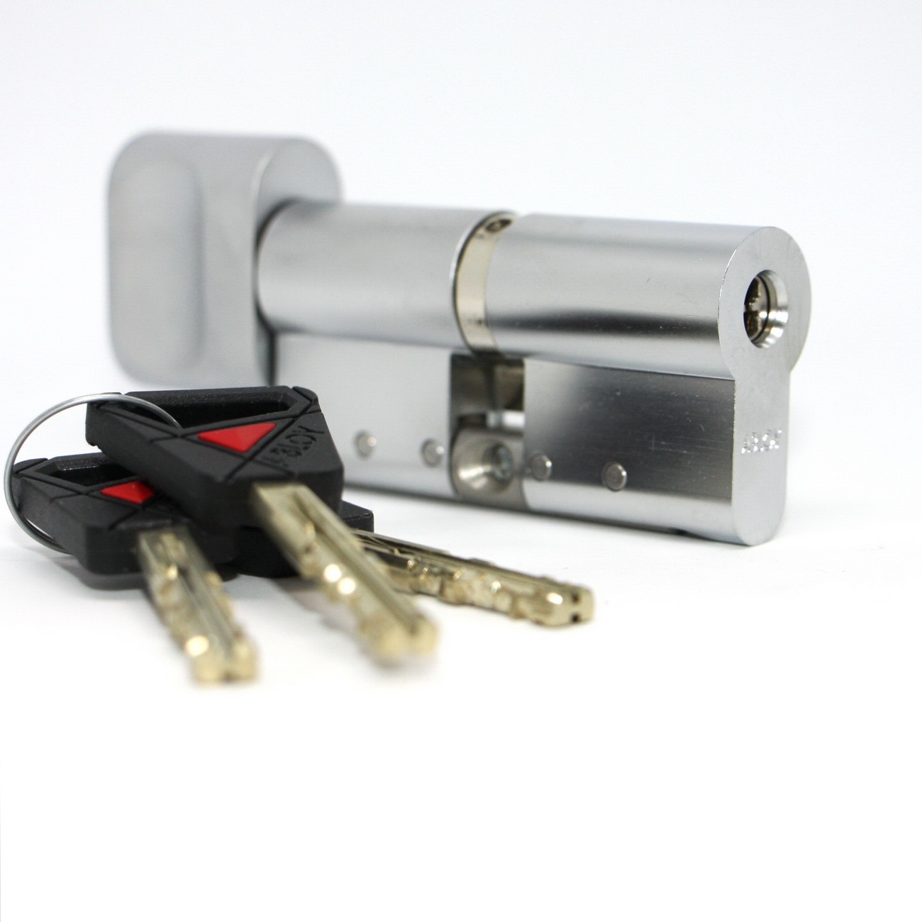 CY 323 U  chrome / цилиндр ключ+поворотная кнопка от производителя Аблой