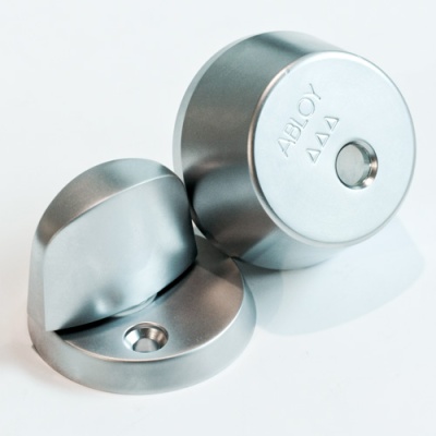 CY 013 C  satin brass/ цилиндр ключ+поворотная кнопка (закаленная сталь) от компании Аблой за 39 440 руб.