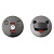 LH001 WC  FE/DCR сталь/черный хром/ поворотная кнопка от производителя Аблой