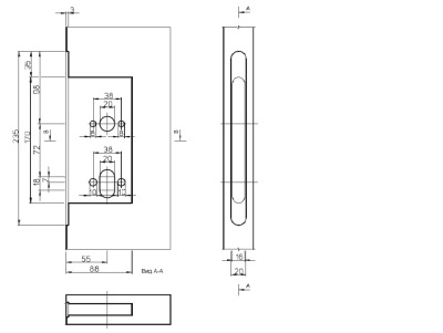 4292   FE/ZL/ симметричный замок для противопожарных дверей от компании Аблой за 3 236 руб.