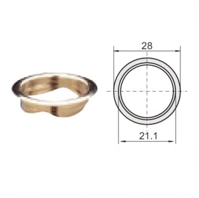 413529  / монтажное кольцо гнезда цилиндра d-21.1 от компании Аблой за 900 руб.