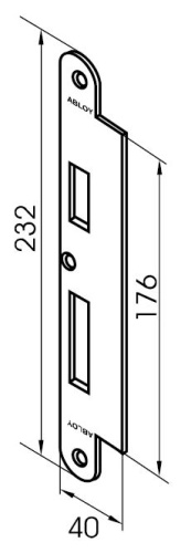 EA 322  / striker plate DIN