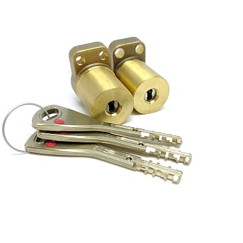CY 059 T  satin brass/ цилиндр двухсторонний от производителя Аблой