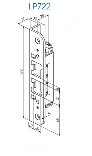 LP 722  FE/ZL/ запорная планка