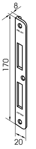 EA 321 правая  / striker plate DIN