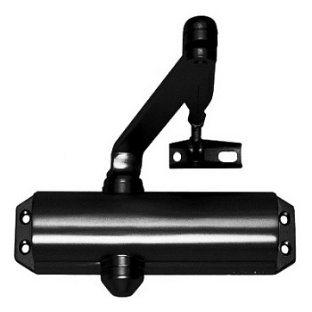 Assa Abloy DC 120-1---9005 с рычажной тягой ФОП в комплекте  black/ доводчик для внутренних дверей от производителя Аблой