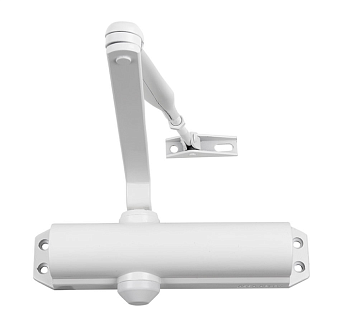 Assa Abloy DC 120---9016 с рычажной тягой  white/ доводчик для внутренних дверей с макс весом 80 кг от производителя Аблой